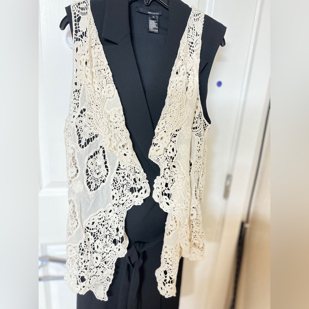 POL Cream Lace Overlay